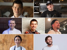 Clockwise from top left: Jason Sawision of Stofa, Jordan Holley of Riviera, Steve Wall of Supply and Demand, Jamie Stunt of Arlo, Briana Kim of Alice, Marc Lepine of Atelier and Yannick LaSalle of Les Fougeres.