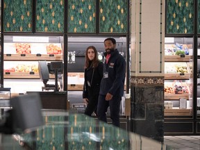 Food haul: Anne Hathaway and Chiwetel Ejiofor in Locked Down.