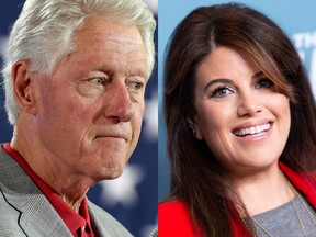 Bill Clinton and Monica Lewinsky in recent years.