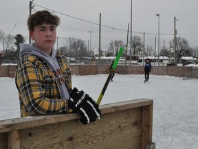 Cole Smith was at the Reg Campbell Park ice rink on Wednesday and witnessed the altercation between a group of hockey players and a city employee. Photo taken on Thursday January 7, 2021 in Cornwall, Ont.