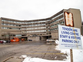 The exterior of the Tendercare Living Centre, a long term seniors care facility which is the site of a coronavirus disease (COVID-19) outbreak, is seen in Scarborough, Ontario,  December 28, 2020.