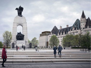 An architectural rendering for the Château Laurier addition.