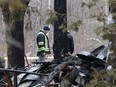 OPP and fire investigators investigating a fire scene on Stone Road near Oxford Mills Monday Jan 11, 2021.