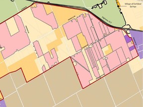 A map produced by the City of Ottawa illustrates which areas of rural-east land, west of Boundary Road, are owned by the Algonquins of Ontario. The Algonquin-owned lands are in pink.