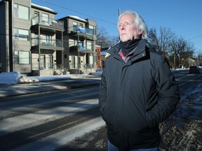 Along with other local residents, Eric Milligan isn't happy with housing intensification planned for Churchill Avenue between Byron and Dovercourt Avenue.