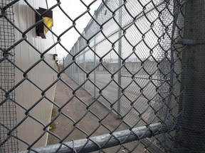 The maximum security exercise yard at the Ottawa Carleton-Detention Centre on Innes Road.