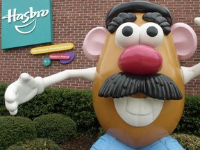 Mr. Potato Head greets visitors to the corporate headquarters of toymaker Hasbro Inc. on Rhode Island, in 2004.