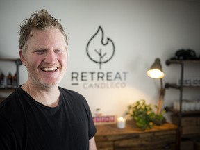 Billy Rogers, chief candle dude with Retreat Candle Co.