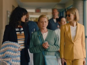 From left, Eiza González, Dianne Wiest and Rosamund Pike in I Care a Lot.