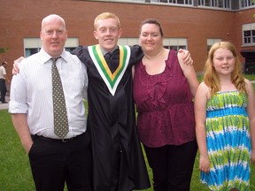 Richard Hogan with his family.