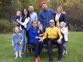 Tony Tucci with his family. Tony is grateful for the gift of time he received from the team at the Heart Institute.