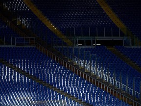 Empty Olympic stadium in Rome, January 23, 2021