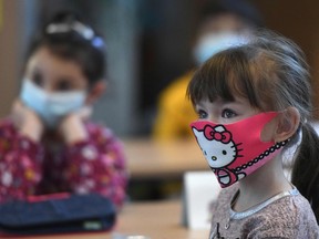 FILE: Kids wearing masks.