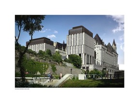 The latest design renderings for the addition to the Château Laurier