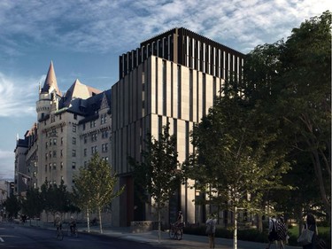OTTAWA- February 5, 2021. Slides from: Application to Alter the Château Laurier, 1 Rideau Street, a property designated under Part IV of the Ontario Heritage ActRevision to Site Plan Approval, 1 Rideau Street. Presented By: Allison Hamlin and Lesley Collins.City of Ottawa
