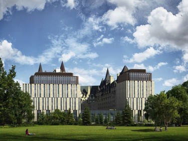 OTTAWA- February 5, 2021. Slides from: Application to Alter the Château Laurier, 1 Rideau Street, a property designated under Part IV of the Ontario Heritage ActRevision to Site Plan Approval, 1 Rideau Street. Presented By: Allison Hamlin and Lesley Collins.City of Ottawa