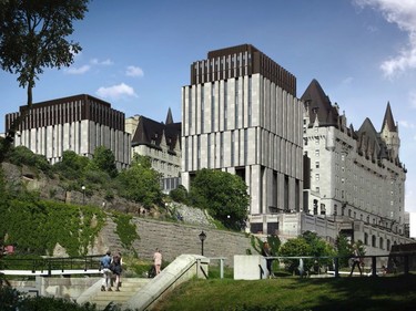 OTTAWA- February 5, 2021. Slides from: Application to Alter the Château Laurier, 1 Rideau Street, a property designated under Part IV of the Ontario Heritage ActRevision to Site Plan Approval, 1 Rideau Street. Presented By: Allison Hamlin and Lesley Collins.City of Ottawa