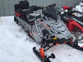 Stormont, Dundas and Glengarry OPP responded to a report of two snowmobiles being taken from a business (Murray Motor Sports) on Main Street in Alexandria.