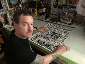 Ottawa-born artist Donny Gillies, aka Dirty Donny, has made a career from his artwork thanks to the support of rock stars.