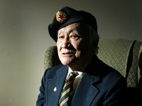 A file photo of Jack Nakamoto, who had to cross much of the country before he could find a recruiting centre that would accept his application to join the Canadian military in the Second World War.