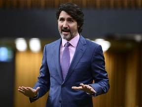 Files: Prime Minister Justin Trudeau rises during question period in the House of Commons