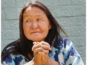 Inuit artist Annie Pootoogook is shown in Ottawa in 2012.