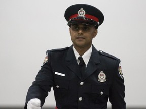 Officer Sundeep Singh during the Ottawa Police Service Badge Ceremony at the EY Centre on June 20, 2018.