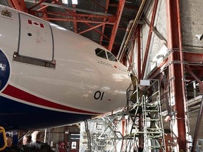 The prime minister's VIP government jet is back in service after more than a year of extensive repairs following an Oct. 18, 2019, collision with a wall in a hangar at Trenton.