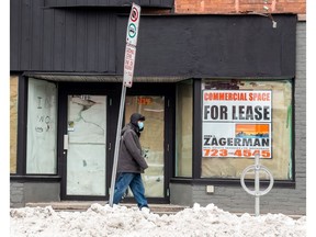 'For Lease' signs, like this one along Somerset Street, have become all too common over the last year.