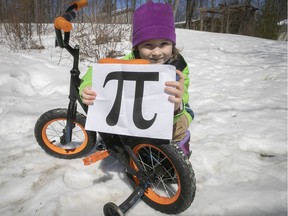 Pi can be found in all things round, like training wheels.