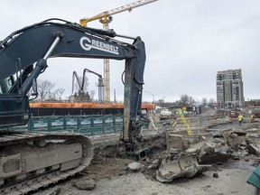 Work continues on the Byron Linear Park tunnel which is part of Stage 2 of Ottawa's LRT system.