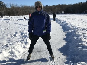 Columnist Andrew Cohen was among the skaters enjoying magical McKay Lake this winter.