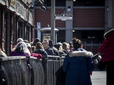 Patrons flocked to ByWard Market patios to support restaurants on Saturday.