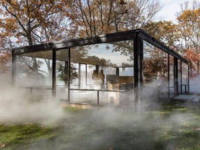 Mirrored Ceiling Reflection, Glass House