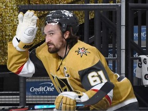Mark Stone, a former Ottawa Senators player who is now captain of the Vegas Golden Knights.