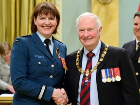 FILE: Brigadier-General Frances Jennifer Allen was inducted as an officer of the Order of Military Merit by Governor General and Commander-in-Chief of Canada David Johnston on March 6, 2017.  In March 2021, Lt.-Gen. Frances Allen became the first woman appointed as the military’s second-in-command.