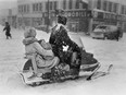 It was nearly impossible to get around Montreal during the snowstorm of March 1971 unless you had a snowmobile. Many of the vehicles were borrowed by police officers.