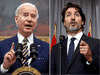 U.S. President Joe Biden (L) and Prime Minister Justin Trudeau.