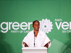 This handout photo released by the Green Party of Canada shows Annamie Paul
