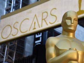 (FILES): Oscar statue. Streaming films like "Mank" and "The Trial of the Chicago 7" will battle with frontrunner "Nomadland" for the March 15, 2021 coveted Oscar nominations, setting up the grand finale to an awards season transformed by the pandemic.