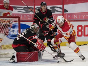 Mar 22, 2021Calgary Flames left wing Andrew Mangiapane moves in for a shot against Ottawa Senators goalie Filip Gustavsson at the Canadian Tire Centre on Monday.