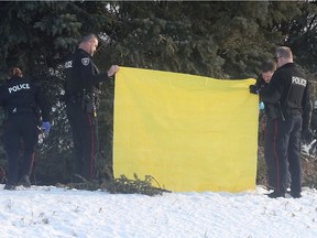 Ottawa police were at the scene late Tuesday afternoon after a body was found along the Sir John A. Macdonald Parkway.