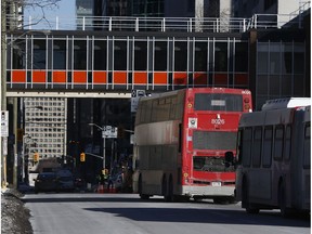 OC Transpo double-decker bus in Ottawa.
