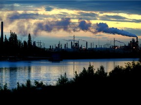FILE: Industry along the Athabasca River in the aughts.