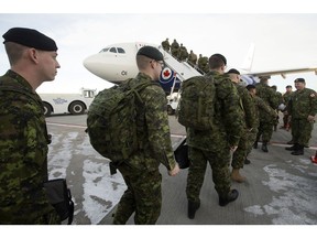 Troops from 3rd Canadian Division ship out for the Ukraine