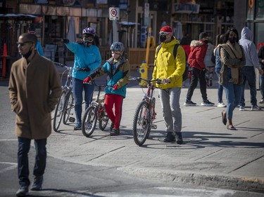 People were out and about in the ByWard Market on Saturday, the first day of much tighter COVID-19 restrictions throughout Ontario.