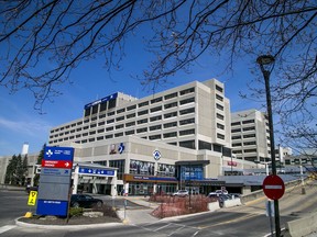 The Ottawa Hospital, whose General Campus is pictured in this file photo, said that more than 90 per cent of physicians and residents and more than 85 per cent of staff have had two doses of COVID-19 vaccine.