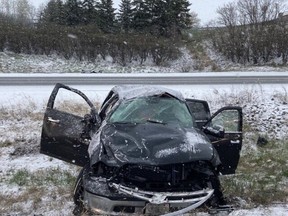 One of a number of crash scenes tweeted by Ottawa Paramedic Service Thursday