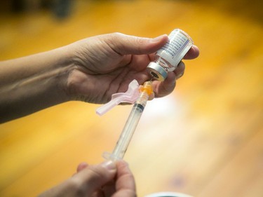 Dr. Nili Kaplan-Myrth along with a group of medical students set up Jabapalooza, a vaccine clinic in the Glebe on Saturday.