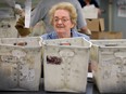 Gladys Whincup photographed in 2015 after her first successful campaign to save the jobs of workers with developmental disabilities. Whincup died March 31 at age 69.